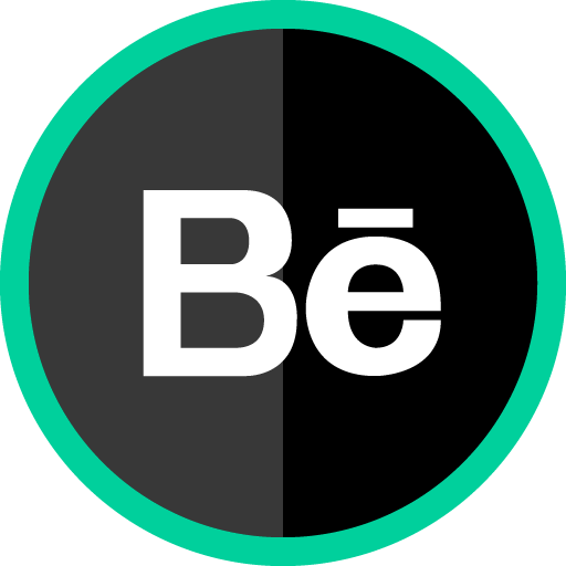 Free Behance Green Round Social Media Icon