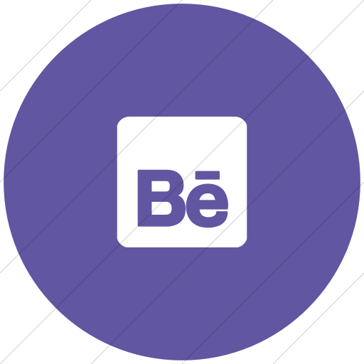 Flat Circle White On Purple Foundation Social Behance