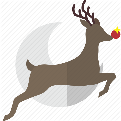 Fly, Moon, Rudolf, Sky Icon