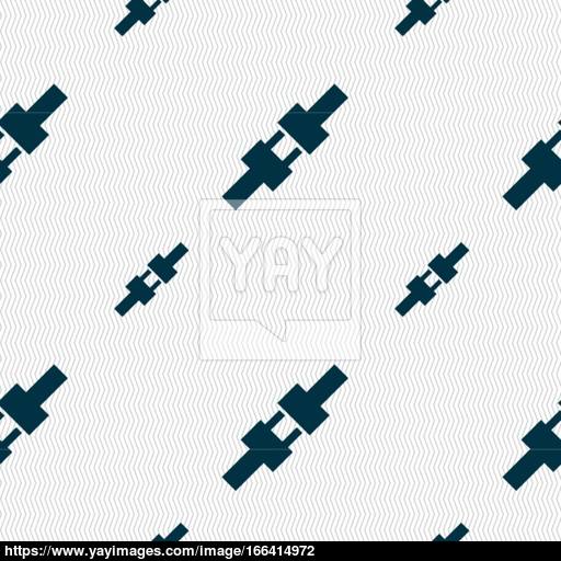 Seat Belt Icon Sign Seamless Pattern With Geometric Texture