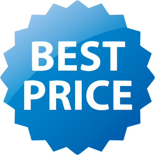 Web Blue Best Price Badge Icon