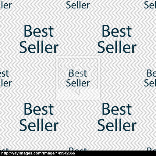 Best Seller Sign Icon Best Seller Award Symbol Seamless Abstract