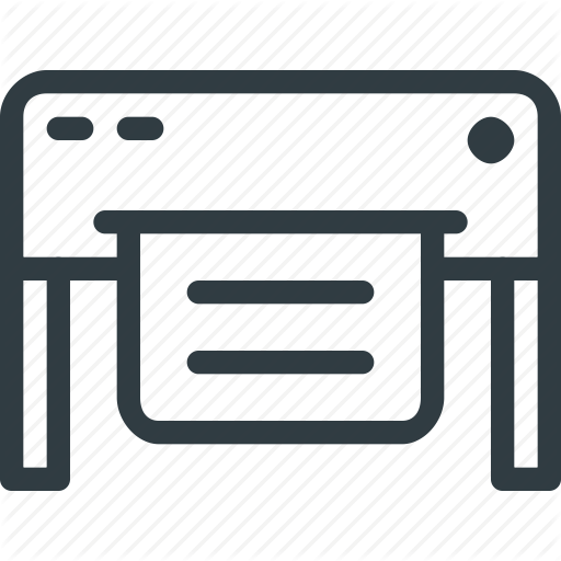 Big, Paper, Plotter, Printer Icon