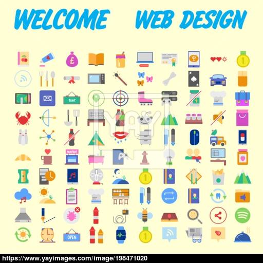 Set Of Icons, Quality Universal Pack, Big Icon Collection Vector