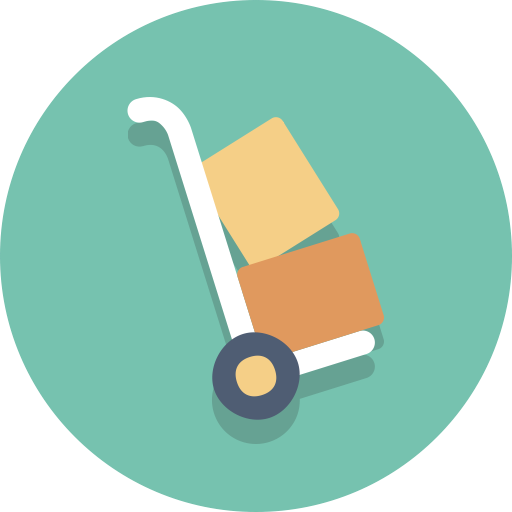 Dolly, Packages, Delivery Icon