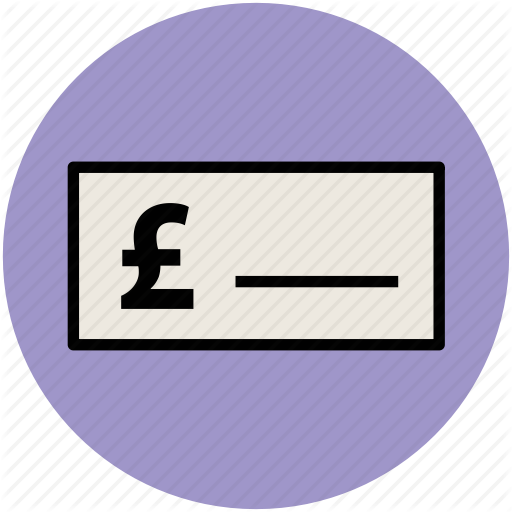 Bank Receipt, Bank Slip, Bill, Invoice, Pound Sign, Voucher Icon