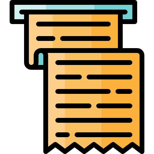 Bill, Invoice, Ticket, Commerce, Business, Receipt, Payment Icon