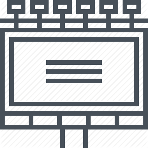 Advertisement, Advertising, Announcement, Banner, Billboard Icon