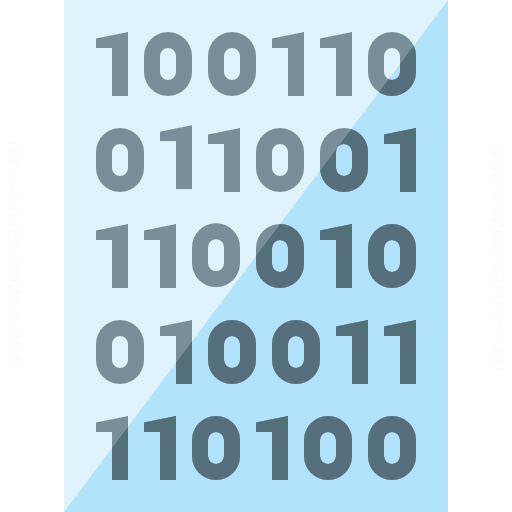 Iconexperience G Collection Text Binary Icon