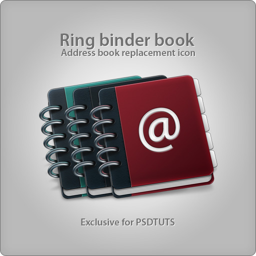 Create A Custom Mac Osx Style Ring Binder Address Book Icon