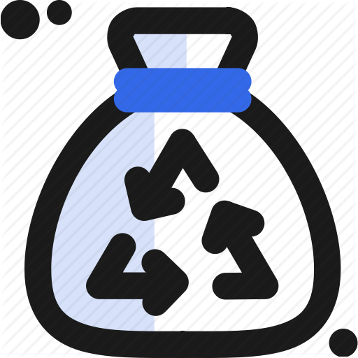 Biodegradable, Organic, Recycle, Waste Icon