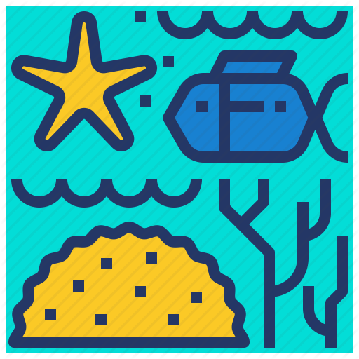 Biodiversity, Coral, Fish, Marine, Reef Icon
