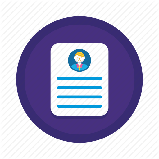 Biography, Cover Letter, Cv, Portfolio, Profile, Resume Icon