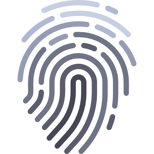 Fingerprint, Evidence, Detective, Security, Identification Icon