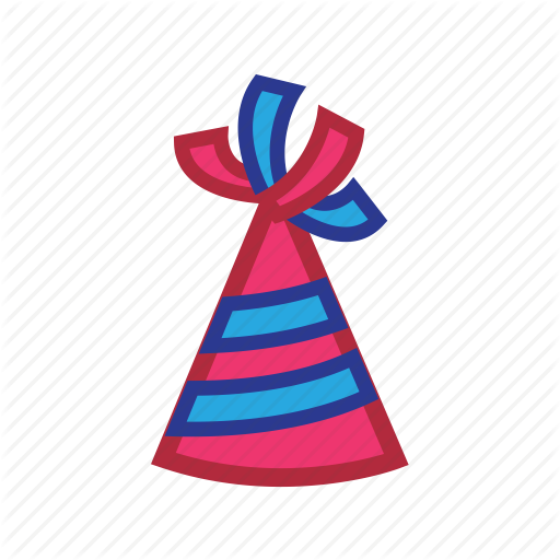 Birthday, Hat, New Year Icon