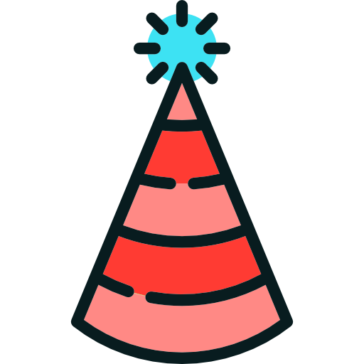 Carnival, Birthday, Costume, Party, Hat Icon