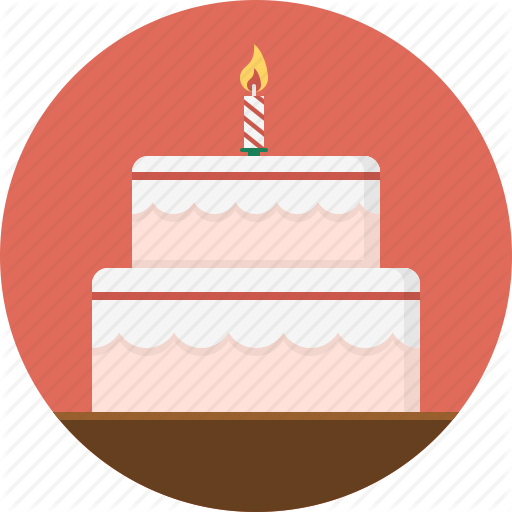 Birthday Cake, Cake, Candle, Dessert Icon