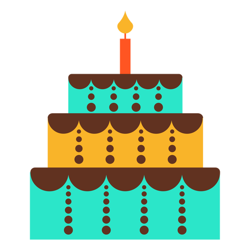 Three Floors Birthday Cake Icon