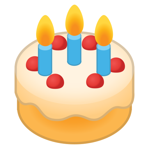 Birthday, Cake, Food, Dessert Icon Free Of Noto Emoji Food