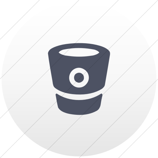 Flat Circle Blue Gray On White Gradient Bootstrap Font