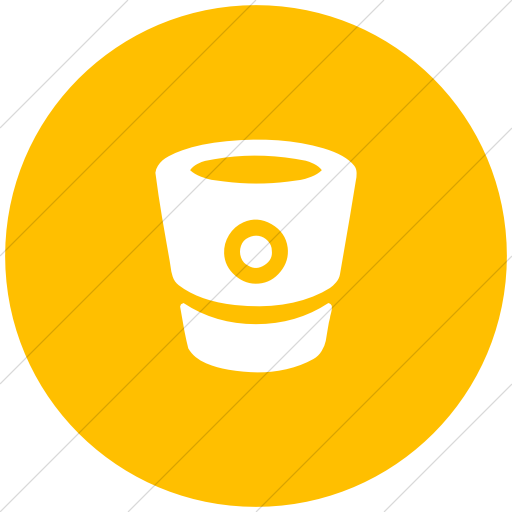 Flat Circle White On Yellow Bootstrap Font Awesome