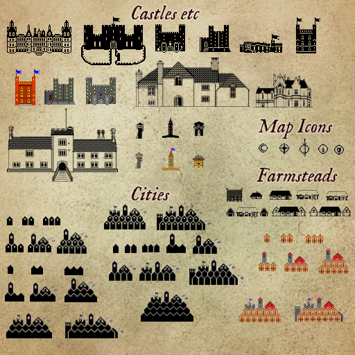 Bitmap Style City Icons And More Wonderdraft