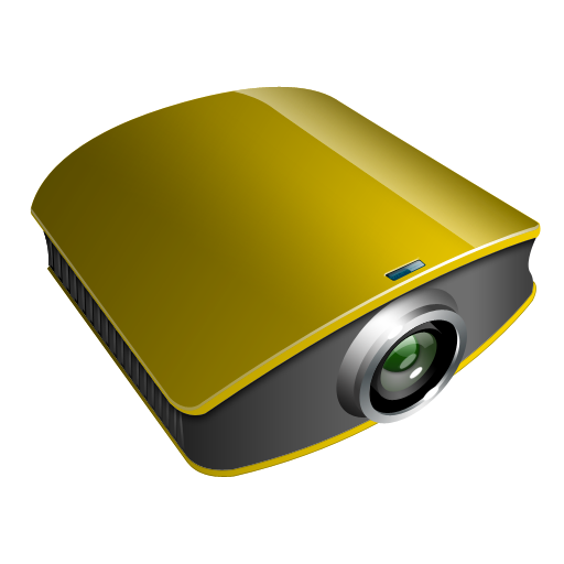 Projector Gold Icon Projector Iconset Ntdesigns