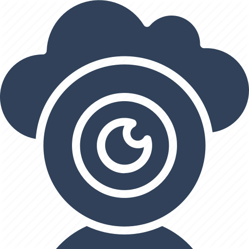 Cloud Camera, Live Chatting, Online Multimedia, Web Camera Icon
