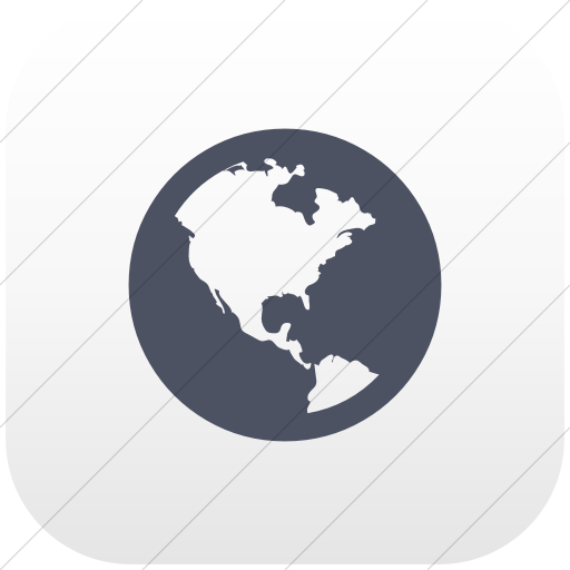 Flat Rounded Square Blue Gray On White Gradient