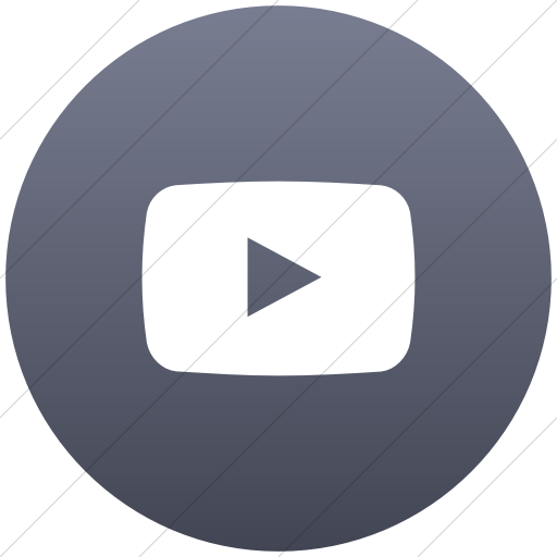 Flat Circle White On Blue Gray Gradient Social Media