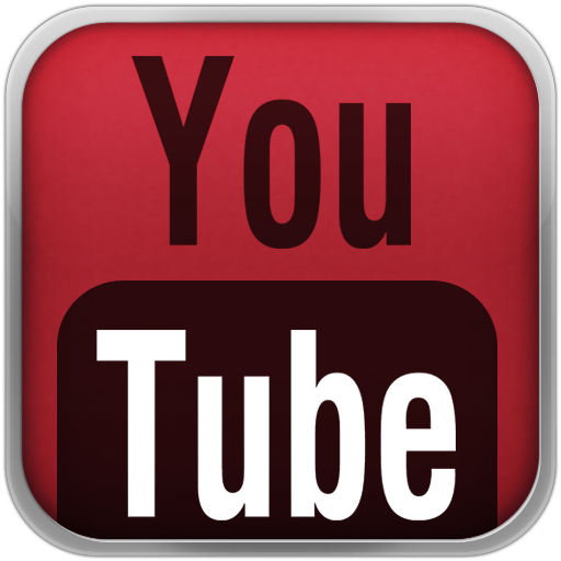 Red Youtube Black Icon