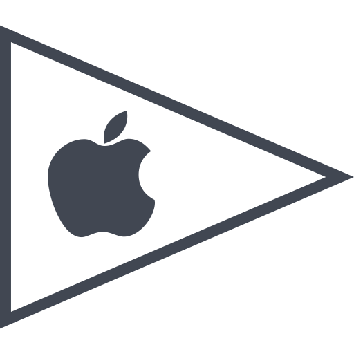 Social Media Apple Black Icon