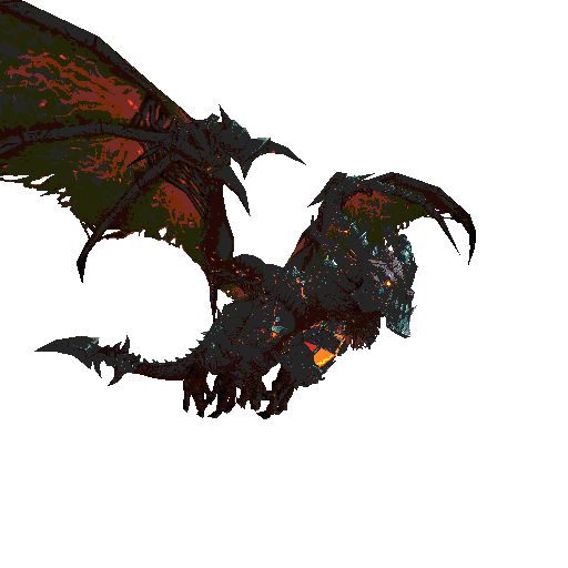 Black Dragon Flying Animation Via Dragons