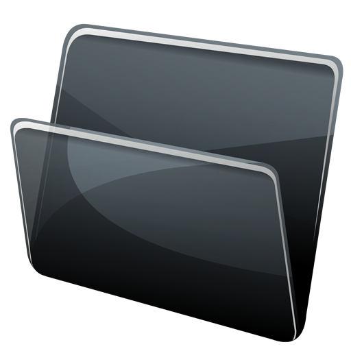 Black Folder, Directory Icon Png
