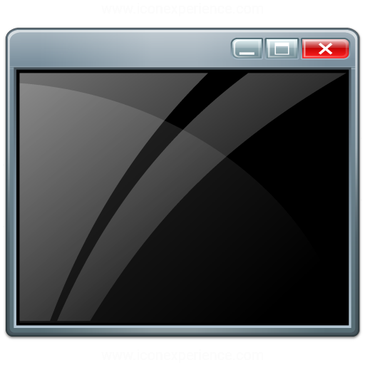 Iconexperience V Collection Window Black Icon
