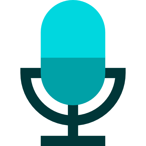 Voice Flat Black Icon