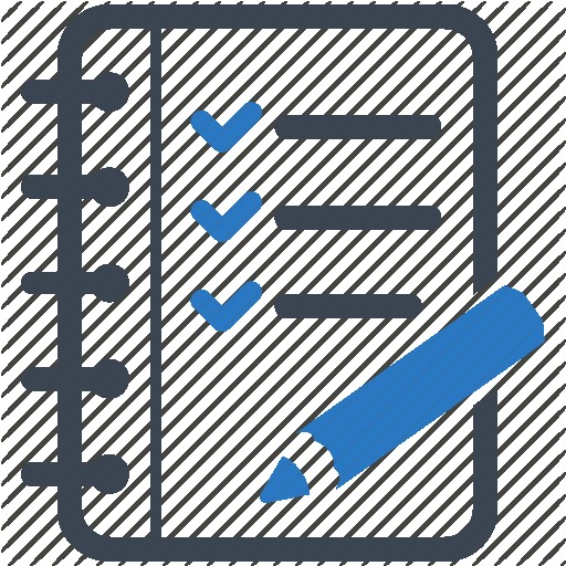 Checklist Icon Black On Transparent Background Royalty Free