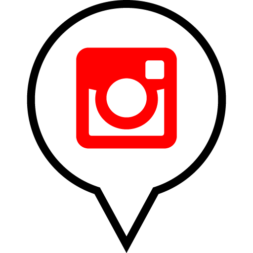 Instagram Free Red Black Filled Social Media Pn Designed