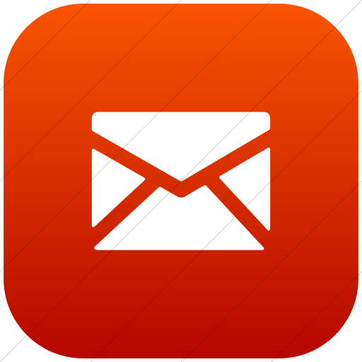 Flat Rounded Square White On Red Gradient Foundation