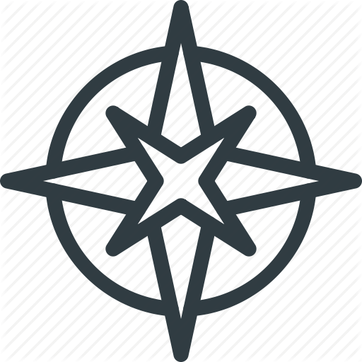 Directions, Location, Map, Rose, Rosetta Icon