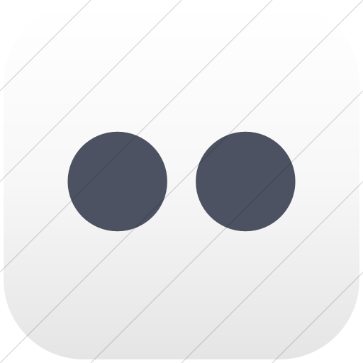 Flat Rounded Square Blue Gray On White Gradient Social