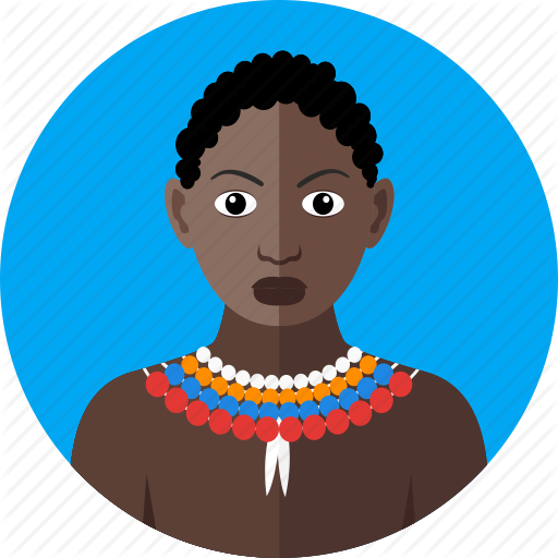 Africa, African, Black Woman, National, Nationality, Tribal, Wild Icon