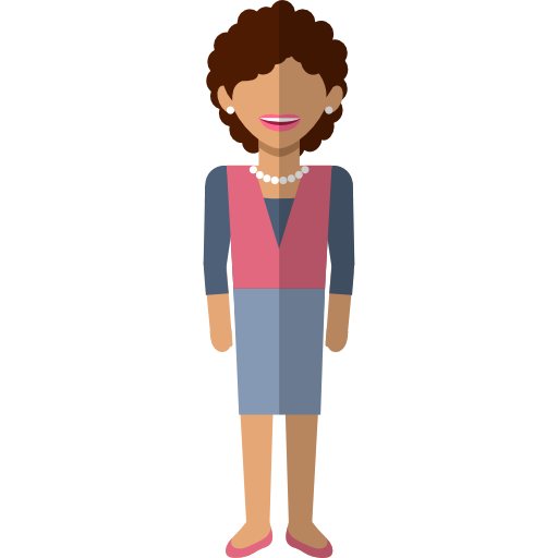 People Avatar Flat Black Icon