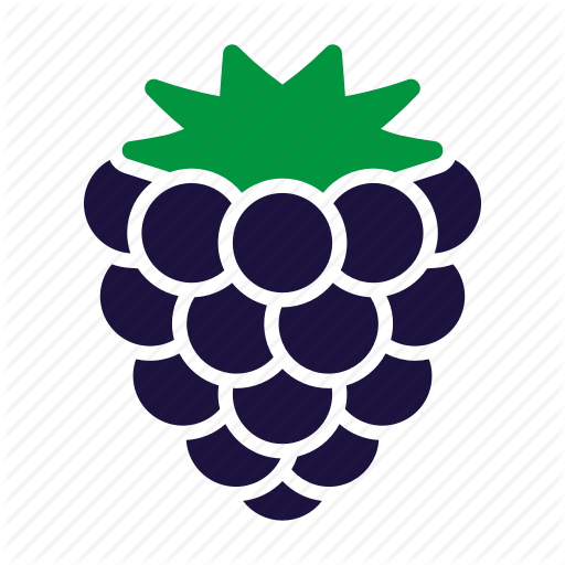 Blackberry, Food, Fruit, Sticker Icon