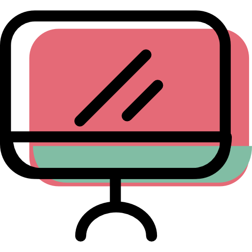 Monitor, Blackboard Icon Free Of Color Desktops And Gadgets