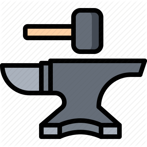 Anvil, Artisan, Blacksmith, Craft, Hammer, Handmade, Workshop Icon