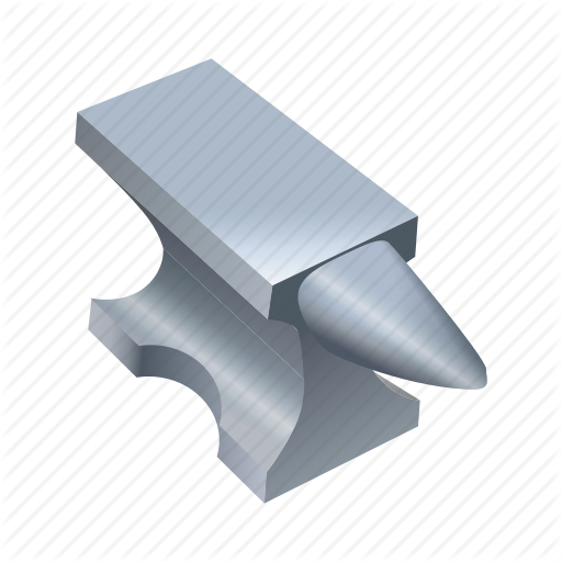 Anvil, Blacksmith, Hammer, Iron, Metal, Tool Icon