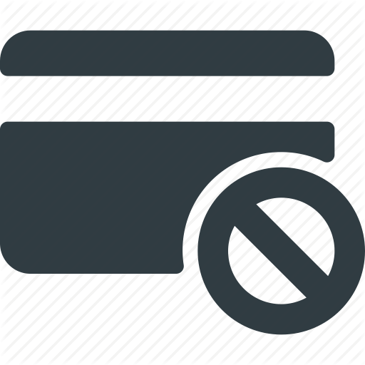 Action, Bank, Block, Card, Disable Icon