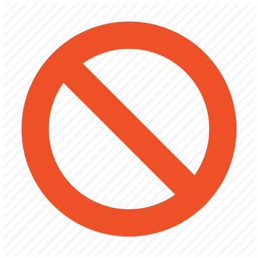 Ban, Block, Cancel, Delete, Stop Icon