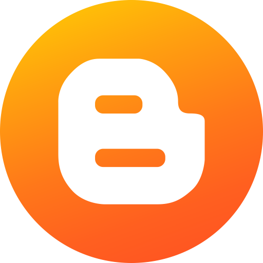 Blog, Gradient, Circle, Blogspot, Social Media, Blogger, Social Icon